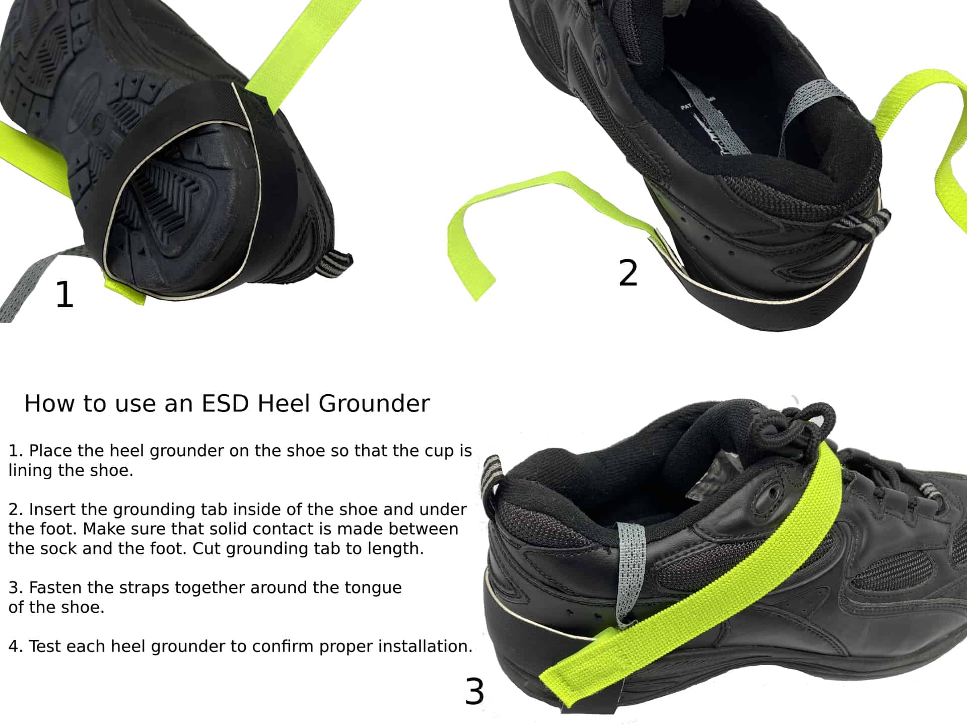 How to use an esd heel grounder ESD & Static Control Products