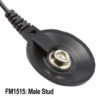 FM1515NR Low Profile Floor Mat Ground Cord - Male Snap, 15ft Long - No Resistor - Image 4