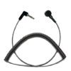 CC0044 Classic Straight Coil Cord: 12' Length - 7mm Snap - Black - Image 2
