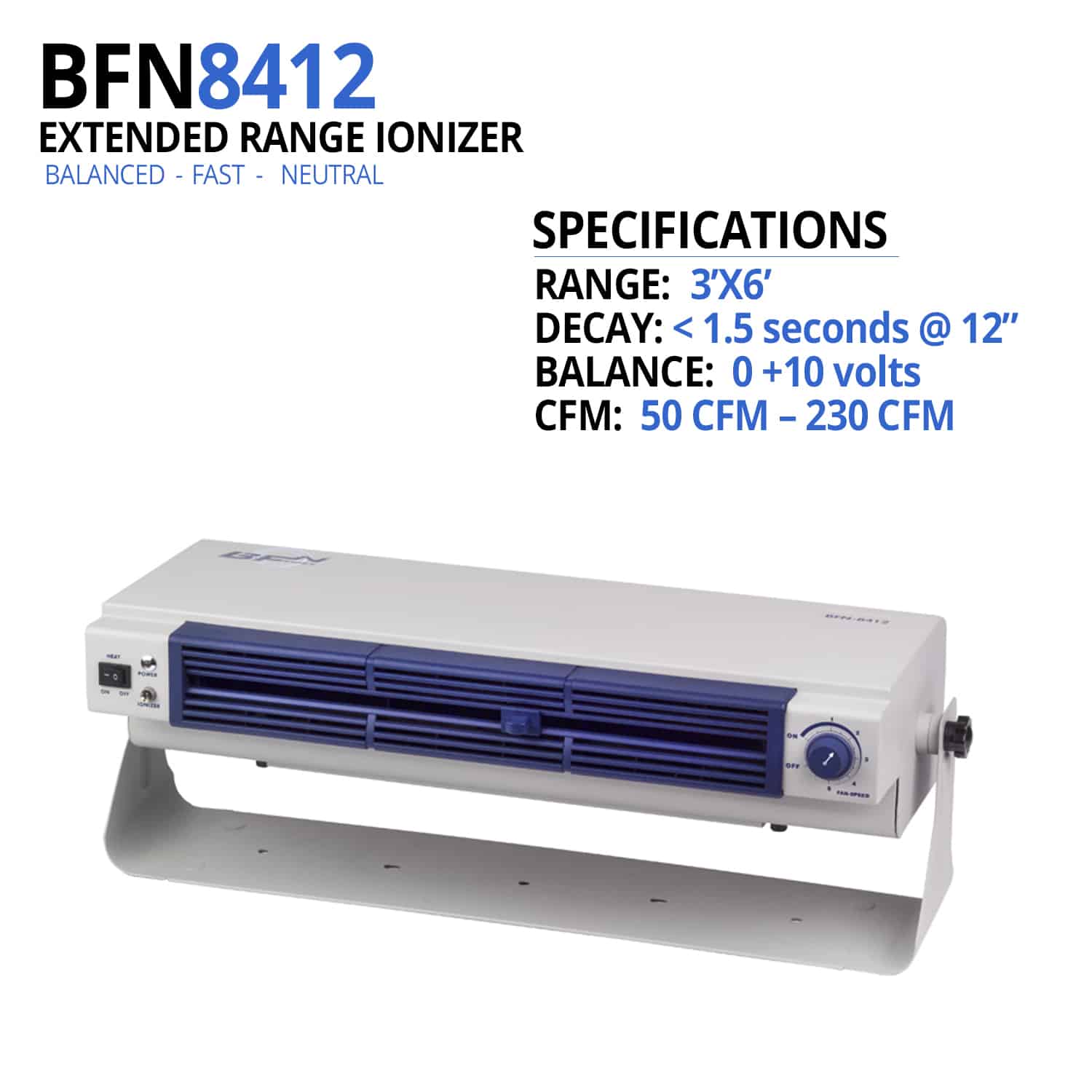 Ionizador de aire BFN802 - Comercializadora GTZ