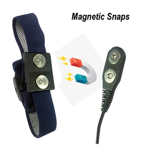 ESD Dual Connection Wriststrap (2 Snaps/Jack)