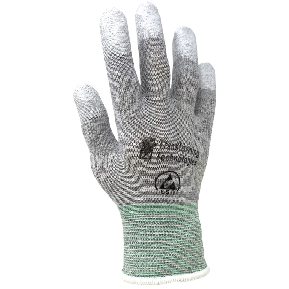 GL4500T ESD Nylon Inspection Gloves Finger Tip Coated AntiStatic