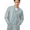 Grey 9010 Series ESD Jackets: Lapel Collar, Three Snap Adjustment Sleeve