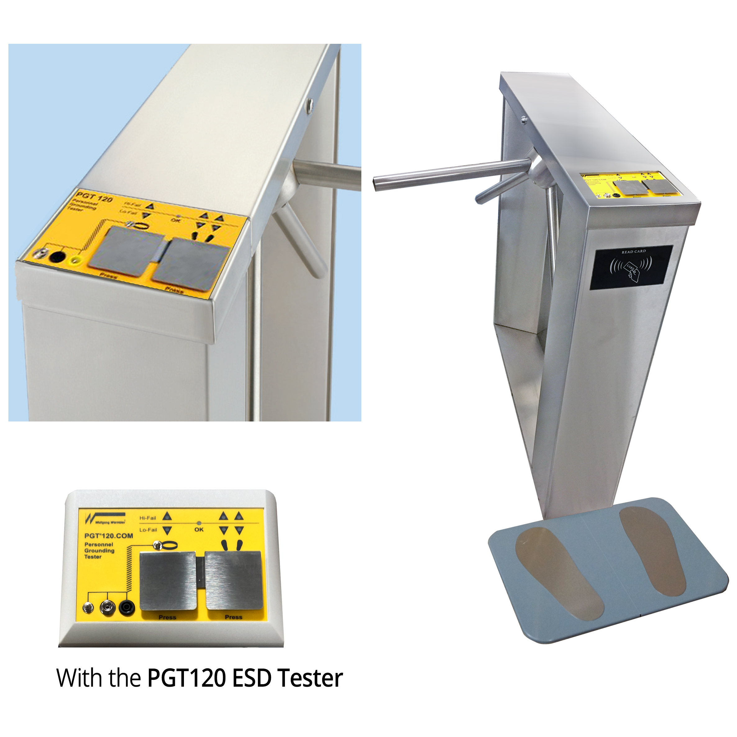 PGT120K240 ESD Data Logging Tester, Data Terminal 2 with FastPass Turnstile - Image 5
