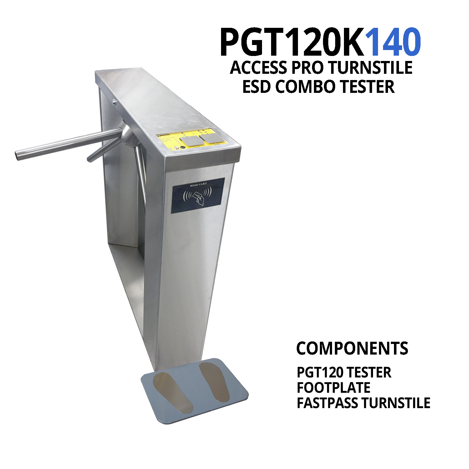PGT120K140 ESD Tester, Non Data Logging, FastPass Turnstile - Image 6