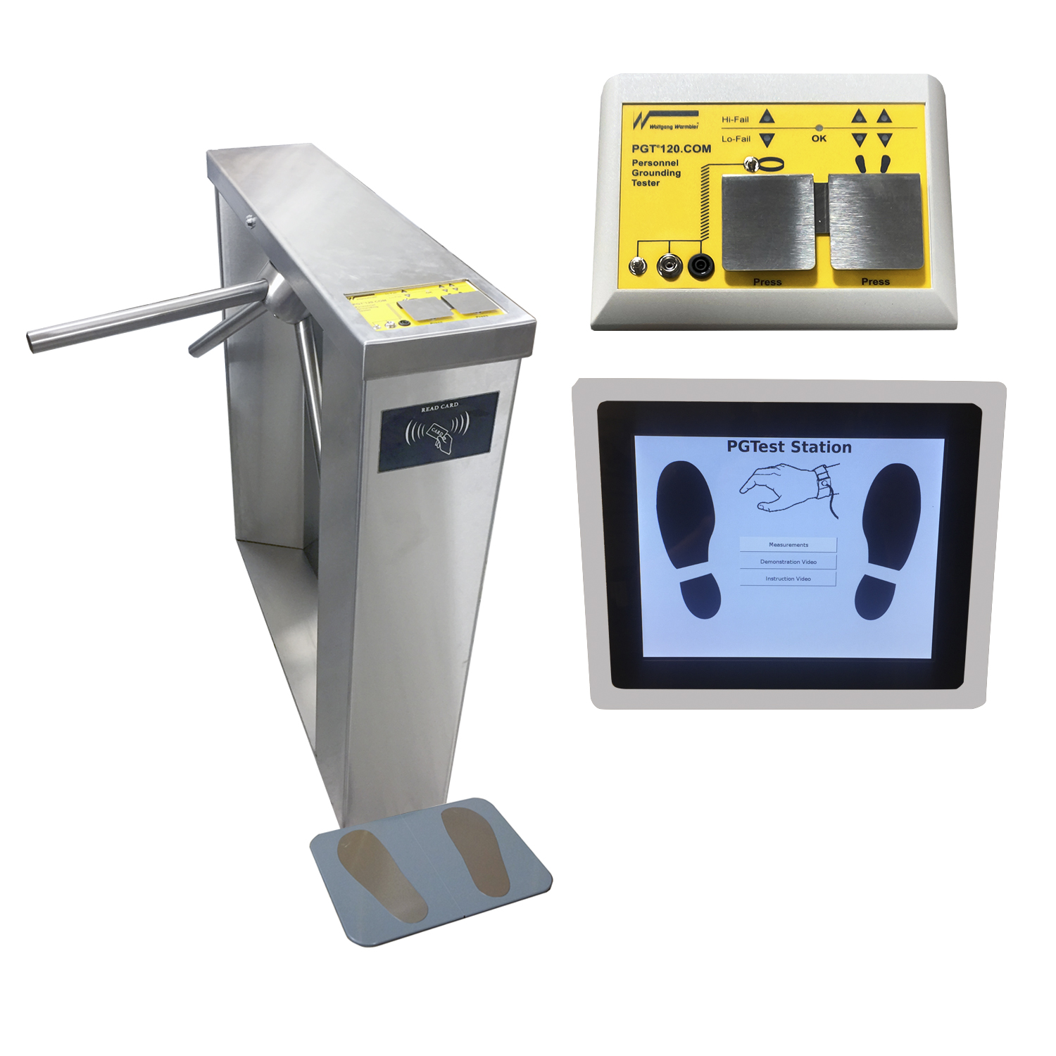 PGT120K440 ESD Data Logging Tester, Data Terminal TC18 with FastPass Turnstile - Image 2