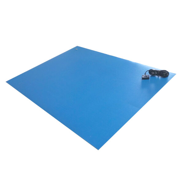 VinylStatB  3 Layer ESD Table Mat w/ Foam Back Blue